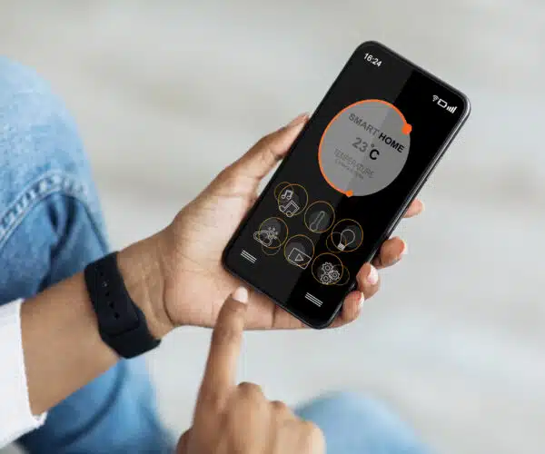 Smart HVAC Controls via Mobile App.