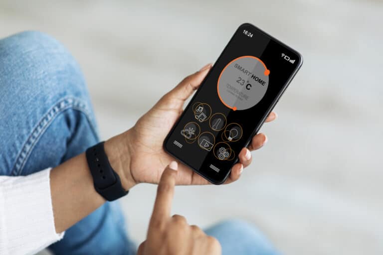 Smart HVAC Controls via Mobile App.